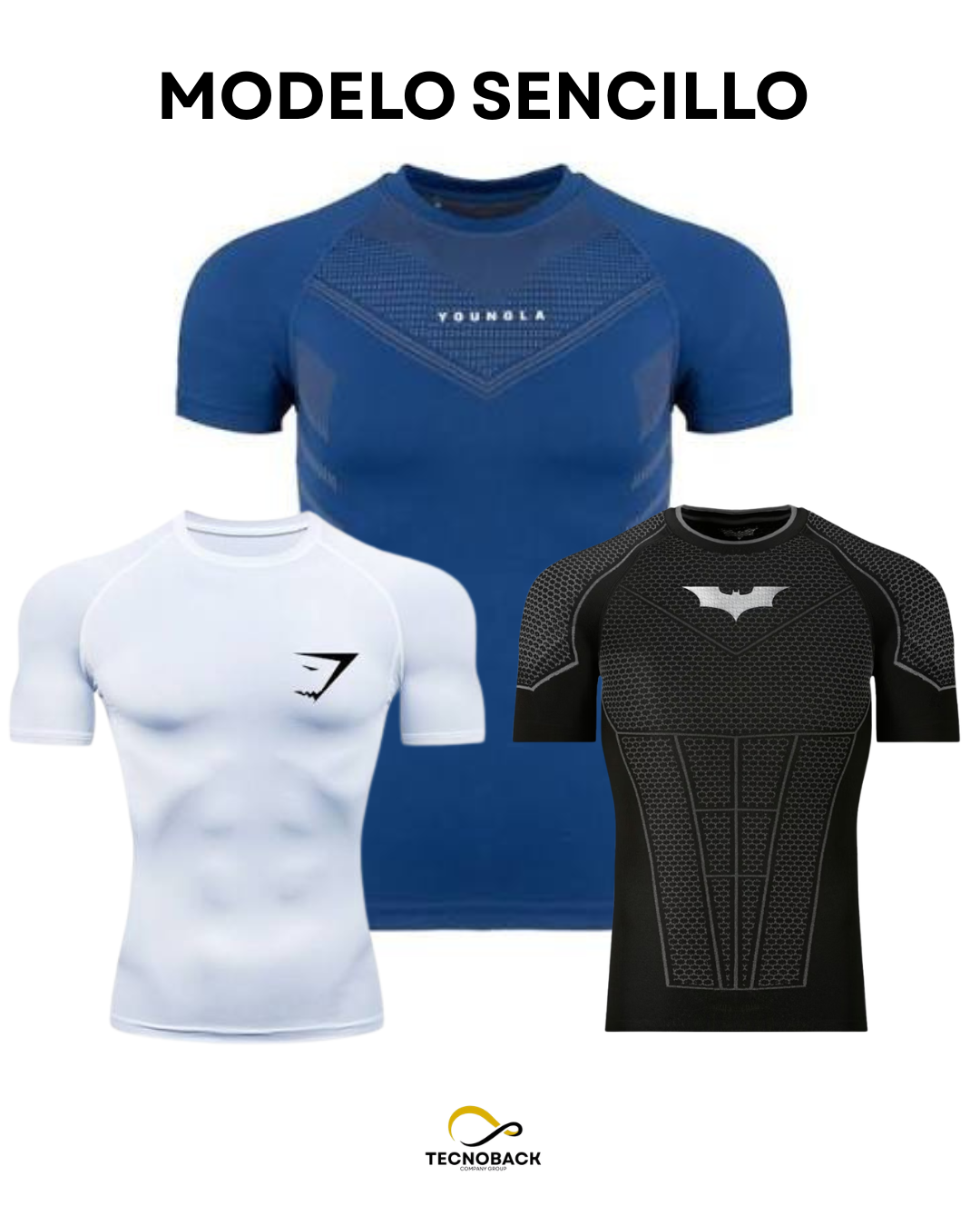 LOTE DE 5PZ DE COMPRESION SENCILLO